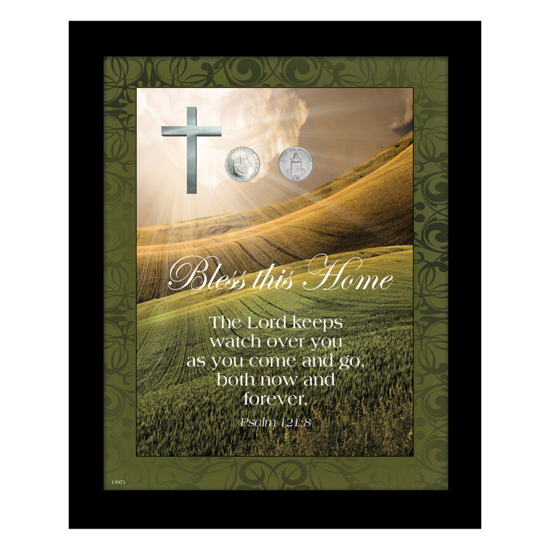 Bless This Home Vatican Pope Coin Frame