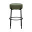 Tabouret de bar Zenni sans dossier, rembourré, en métal, hauteur comptoir ou dossier - Lot de 2-1616086119-1616086120