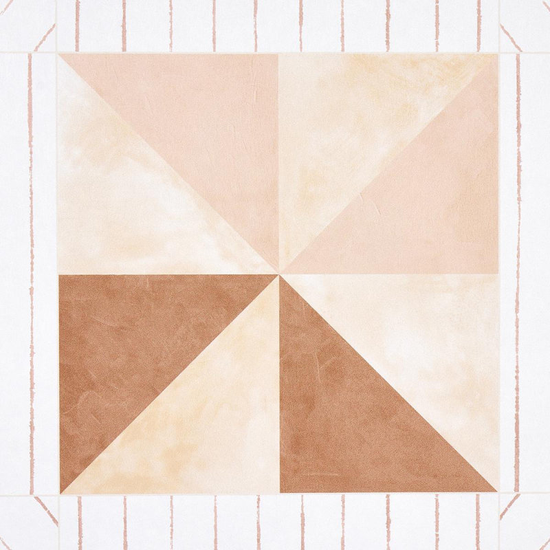 Schumacher x Backdrop Alexander Wallpaper, Terracotta/Warm Peach