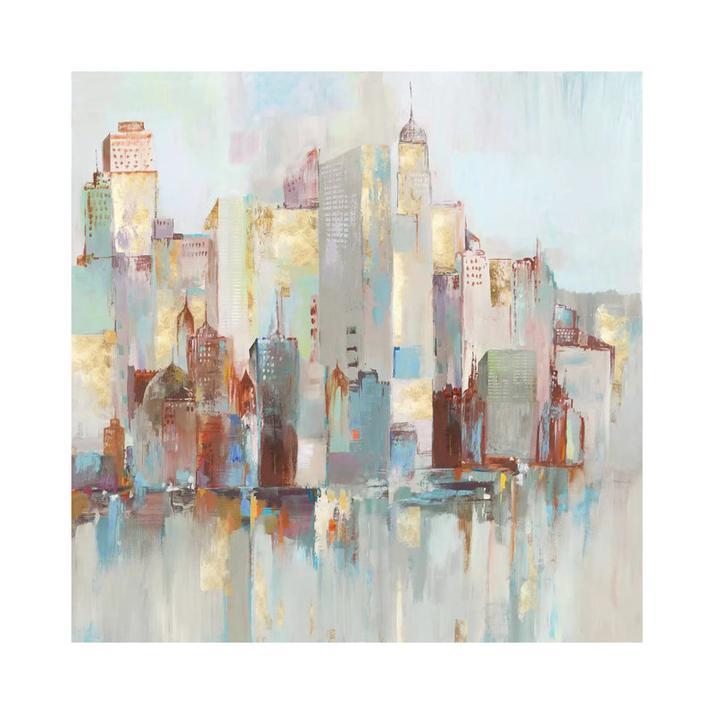 City Escape I by Allison Pearce - Wrapped Canvas Painting, 30.48cm H x 30.48cm W x 1.91cm D