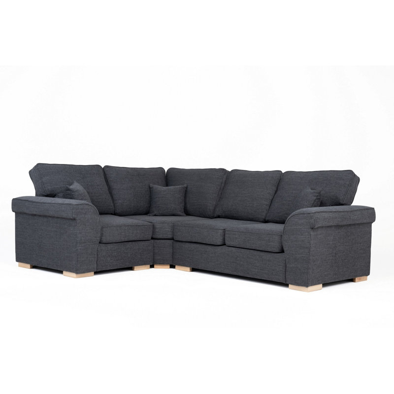 Picadilly Corner Sofa, Left Hand Facing, Black