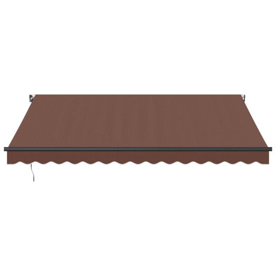 Dakota Fields Polyester Cover Retractable Patio Awning