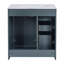 Meuble-lavabo de 30 po avec lavabo en céramique, structure en bois massif, ensemble autoportant avec 3 tiroirs et portes à fermeture douce-403367854