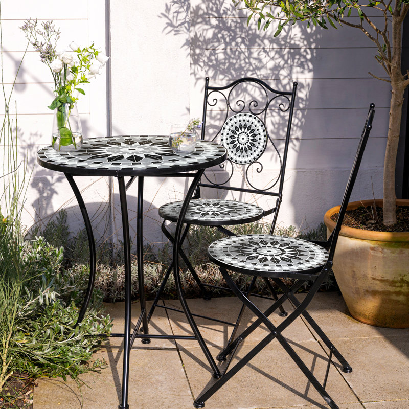 Andrejka 2 - Person Patio Dining Set with Round Table