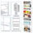 Door Spice Rack with Adjustable Racks