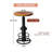 Dining Table Pine Round Solid Wood Top Metal Base Dining Table-86560745