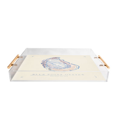 ad Oyster - Plateau acrylique bleu