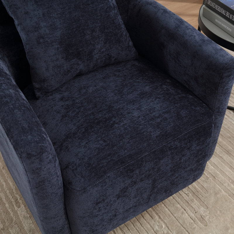 Fauteuil demi-tonneau pivotant en chenille, Marine