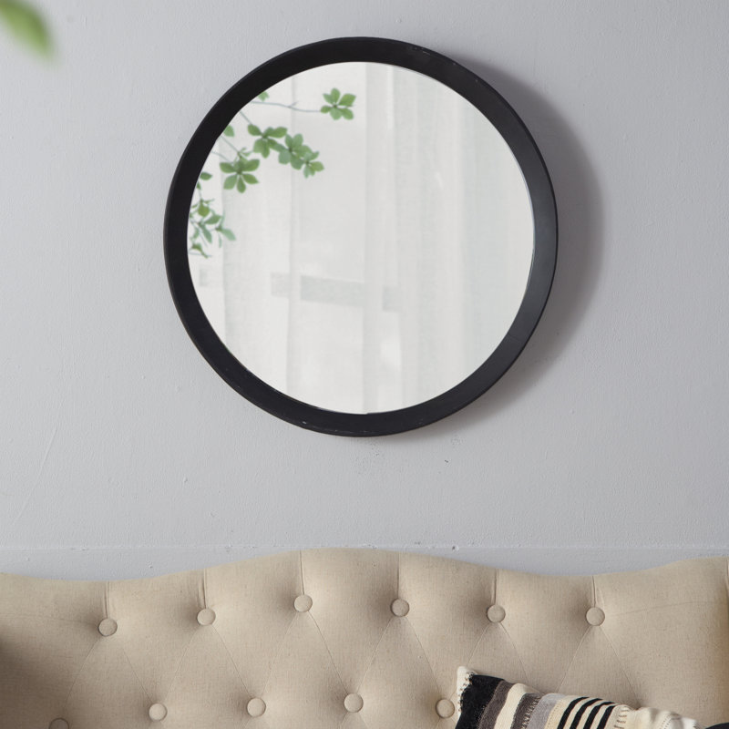 Miroir mural Mango, Noir