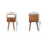 Wenzel 193.55cm W Solid Wood Bedside Table-387635699