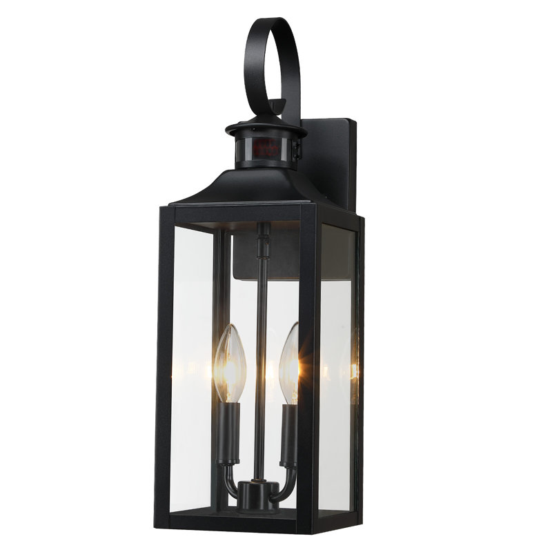 Radan Pankova 19"-2 light Wall Light with Dusk to Dawn and Motion Sensor