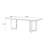 Brown Rectangular Solid Wood Dining Table-2104387984