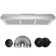 Velivi 36" 600 Cubic Feet Per Minute Convertible Under Cabinet Range Hood with Mesh Filter and Light Included