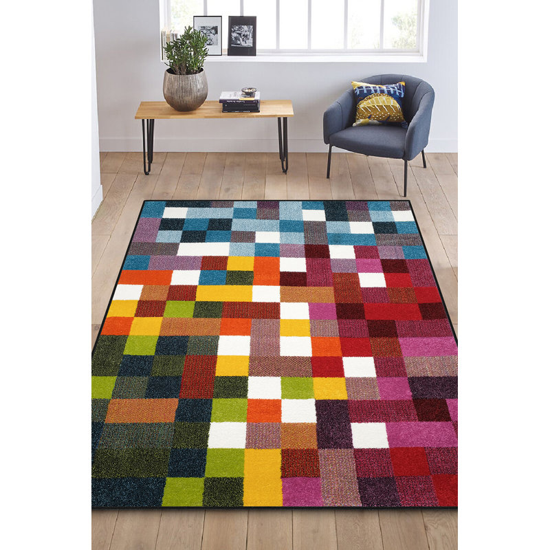 Setsuo Machine Made Indoor / Outdoor Area Rug, Rectangle 2'7" x 4'11"