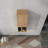 12" Bathroom Side Cabinet,Soft Close Doors,Float Mounting Design