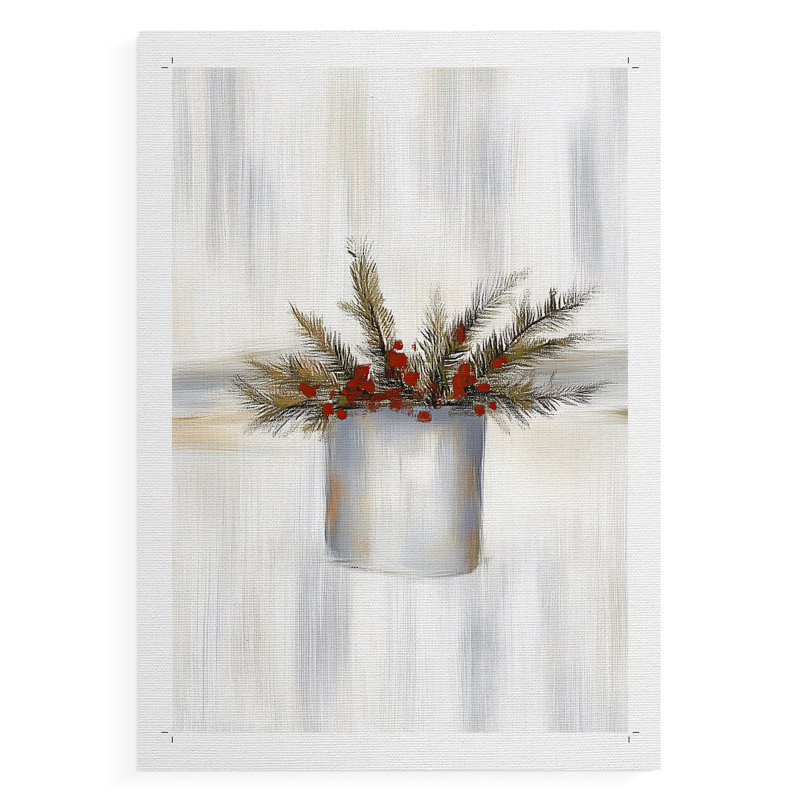 Christmas Holiday Art CDXIV - Impression sur toile seulement - NON-CADRE, H 18 po x l 12 po