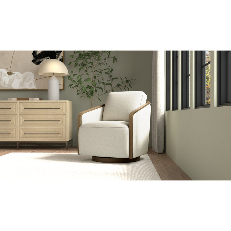 Chaise pivotante beige, Beige