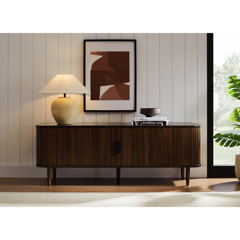Modern Solid Wood Carson Console Media