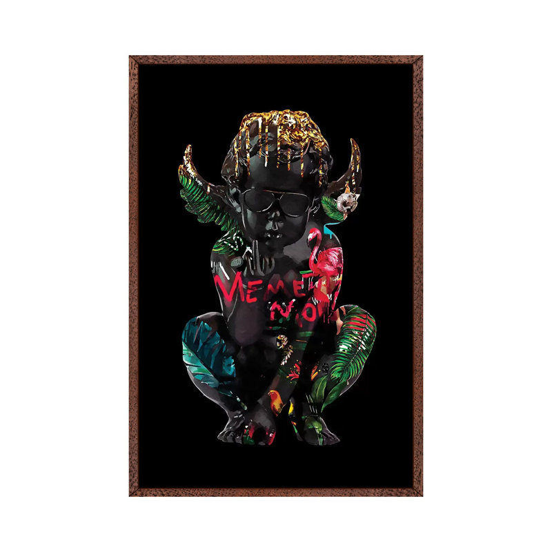Memento Mori | Angel by Danilo De Alexandria - Print on Canvas, Classic Brown Wood Framed, 152.4cm H x 101.6cm W x 3.81cm D
