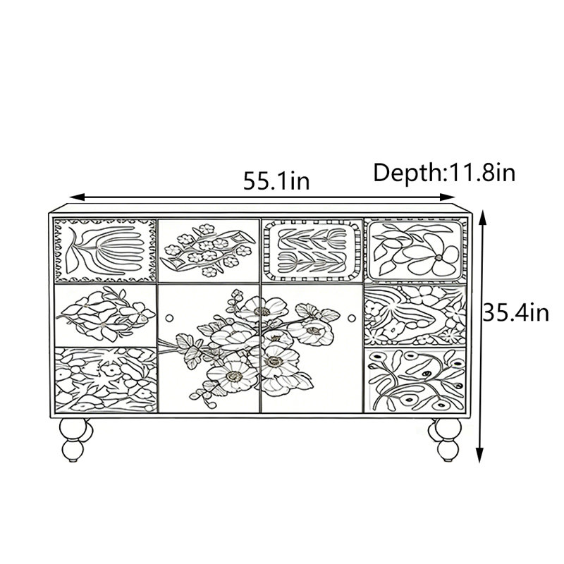 Armoire d'entrée en bois massif rétro français