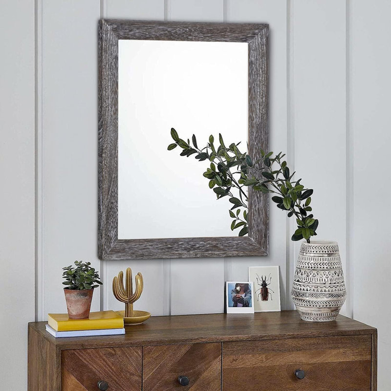 Rectangle Mirror, Grey