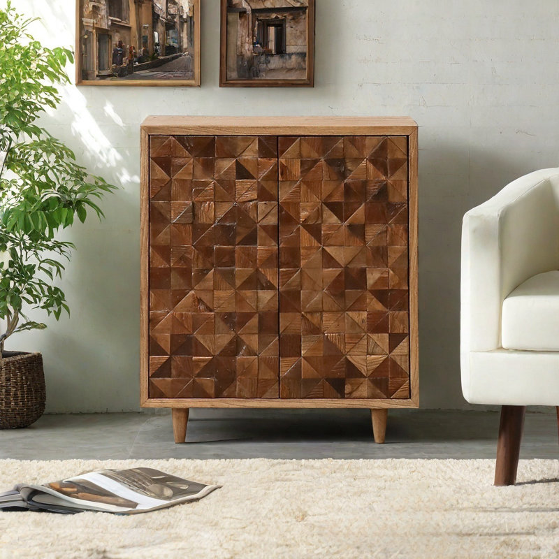 Armoire décorative de style Wabi-sabi