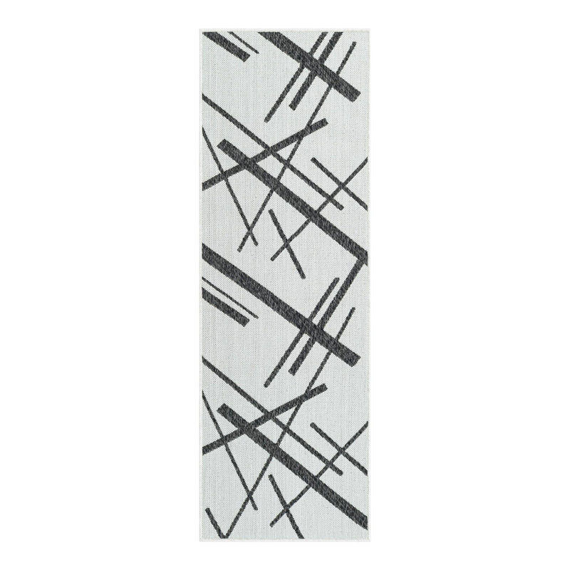 Tapis intérieur / extérieur d'extérieur moderne, Tapis de couloir 2 pi x 6 pi 1 po