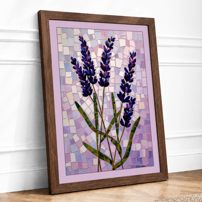Lavender Sprigs Botanical - Framed Print