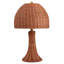 Lampe de table DEL en rotin tissé rustique 22 po avec chaînette Joanie Joanie