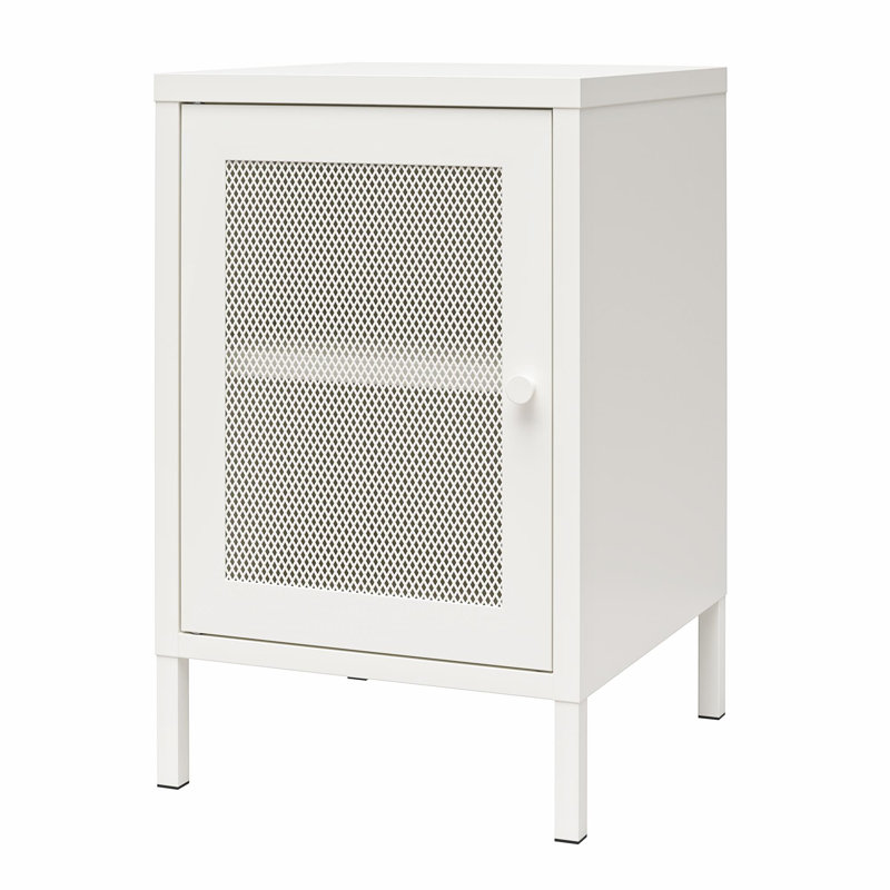 Aprel End Table, Soft White