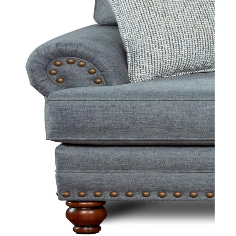 Fusion Furniture Bates Charcoal Sofa, Gray