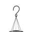 Carillon métallique 38 po H noir