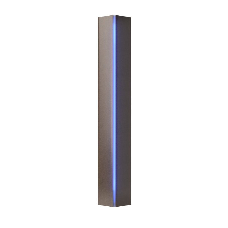 Plafonnier encastré Gallery Gallery, Bleu, Bronze huilé, 7.1" W x 27.25" H x 3.1" D