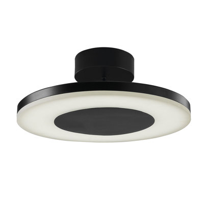 Grassmere 1 - Light Black LED Drum Pendant