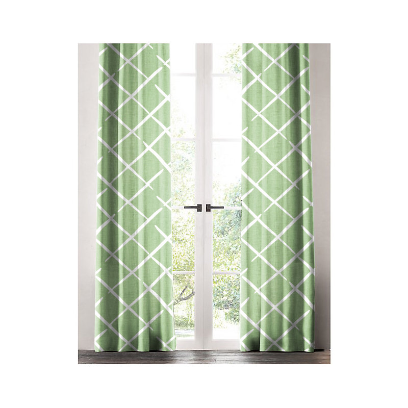 Room Darkening Curtain, 50" W x 96" L, Indigo/White
