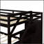 Lit avec lit gigogne, escalier de rangement et fabrication en pin massif de haute qualité pour une efficacité maximale de l'espace-421607945