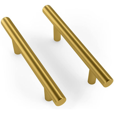 Mega Handles 25 Pack 5" Round Cabinet Pulls | Stainless Steel Hardware for Kitchen, Bathroom, Wardrobe & Drawer Doors | Easy Installation Included