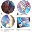 «Turquoise Crystal Structure», ensemble d'art mural abstrait-561872513-561872514
