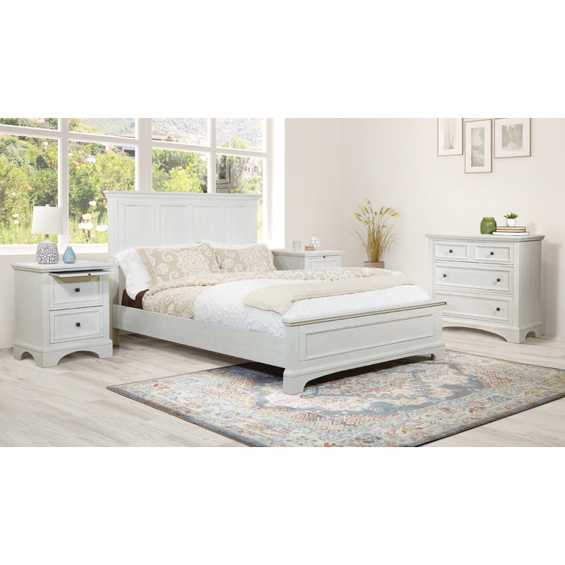 Bunbury Piece Bedroom Set, Queen, Rustic White