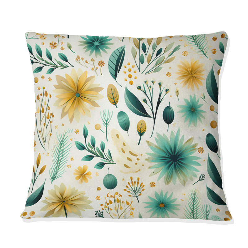 Coussin Botanical, H 18 po x l 18 po
