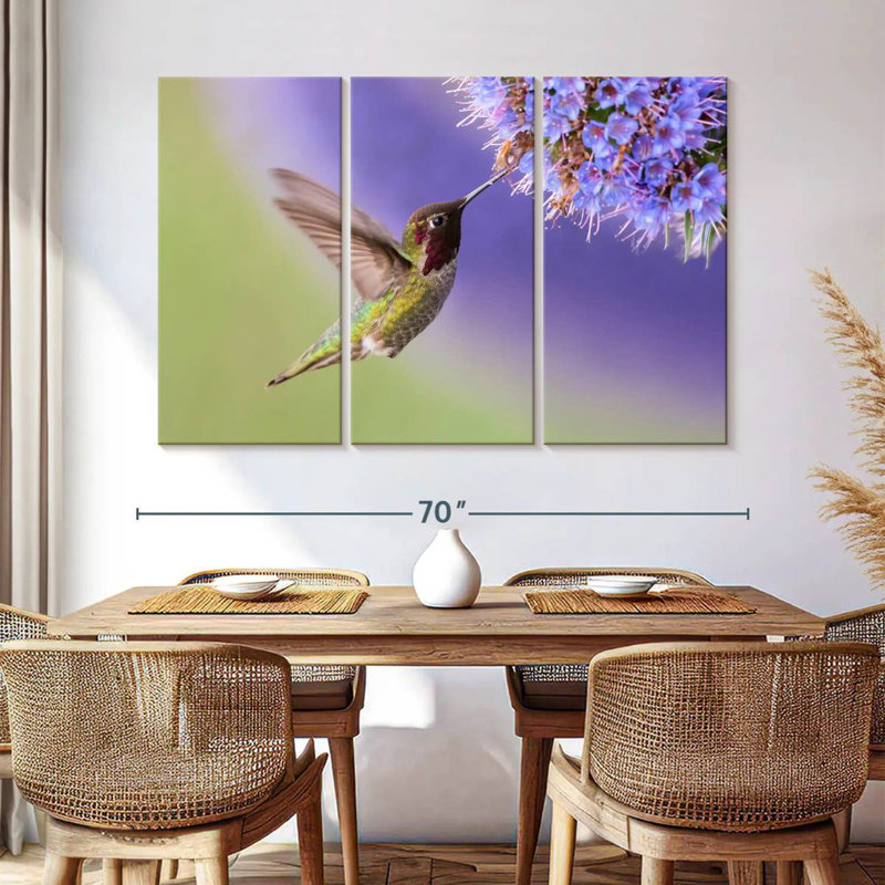 Nectar Sipping Hummingbird, 42" H x 65" W