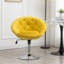Luxueux fauteuil d'appoint pivotant capitonné avec base hydraulique et sièges confortables pour tout décor intérieur-2141774769