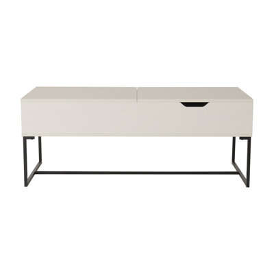 Table basse à plateau relevable avec rangement