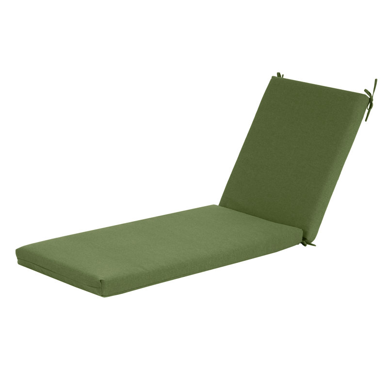 Noah Outdoor Chaise Lounge Cushion, Green