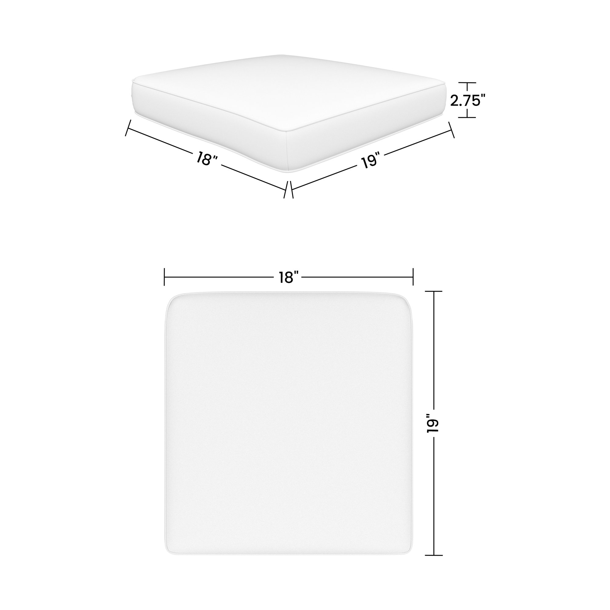 Amala Outdoor Sunbrella® Dining Seat Cushion, Sunbrella Mira Celeste