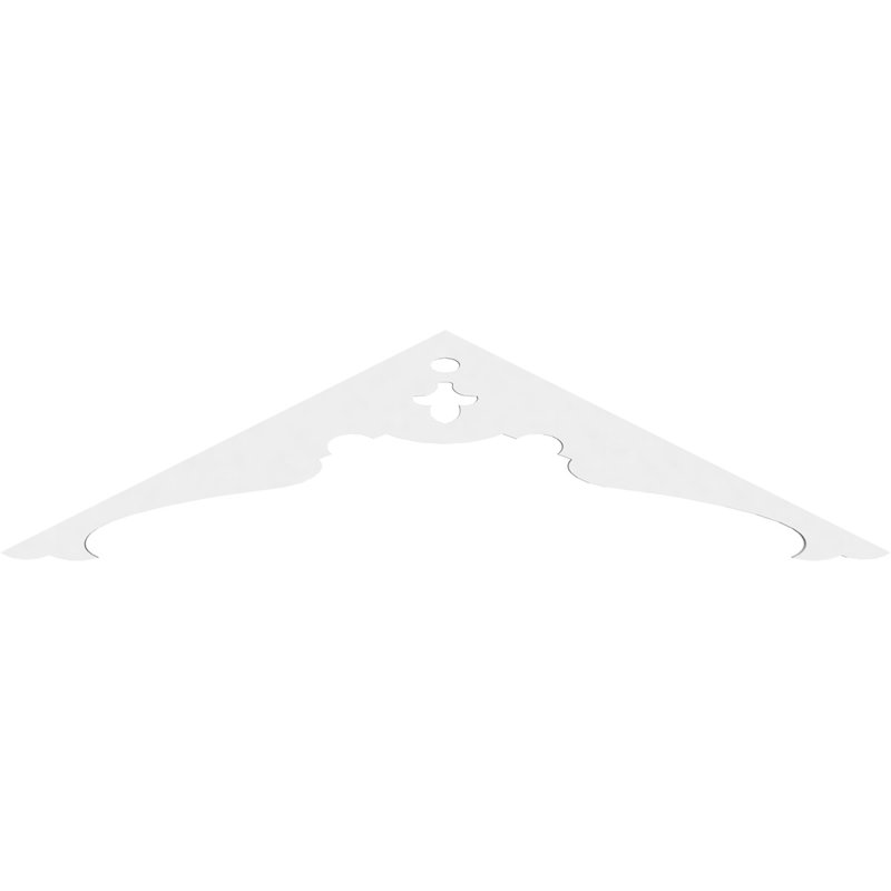 Heath Architectural Grade PVC Gable, 12" H x 48" W x 1" D, 6/12