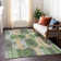 Machine Washable Indoor/Outdoor Cinead ACN1722 Green Rug