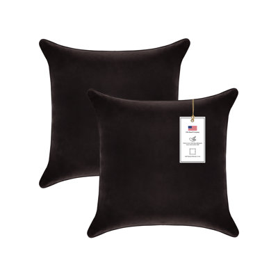 Inserts décoratifs en duvet d'oie en duvet synthétique Alha - hypoallergénique, prêt à l'emploi, ensemble de 2
