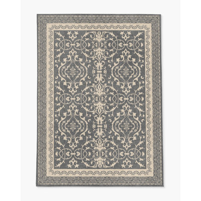 Tapis de chaise rectangulaire à poils courts Rao