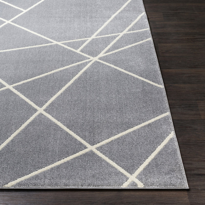 Hostivice Abstract Indoor Rug, Rectangle 5'3" x 7'3"
